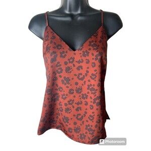 NWT a new day brown leopard prints tank top Size Small #73